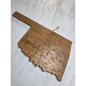 Totally Bamboo Oklahoma State Destination Serving Cutting Board Laser Engraved